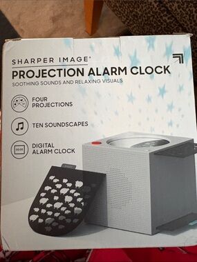 Sharper Image projection alarm clock new in box unopened